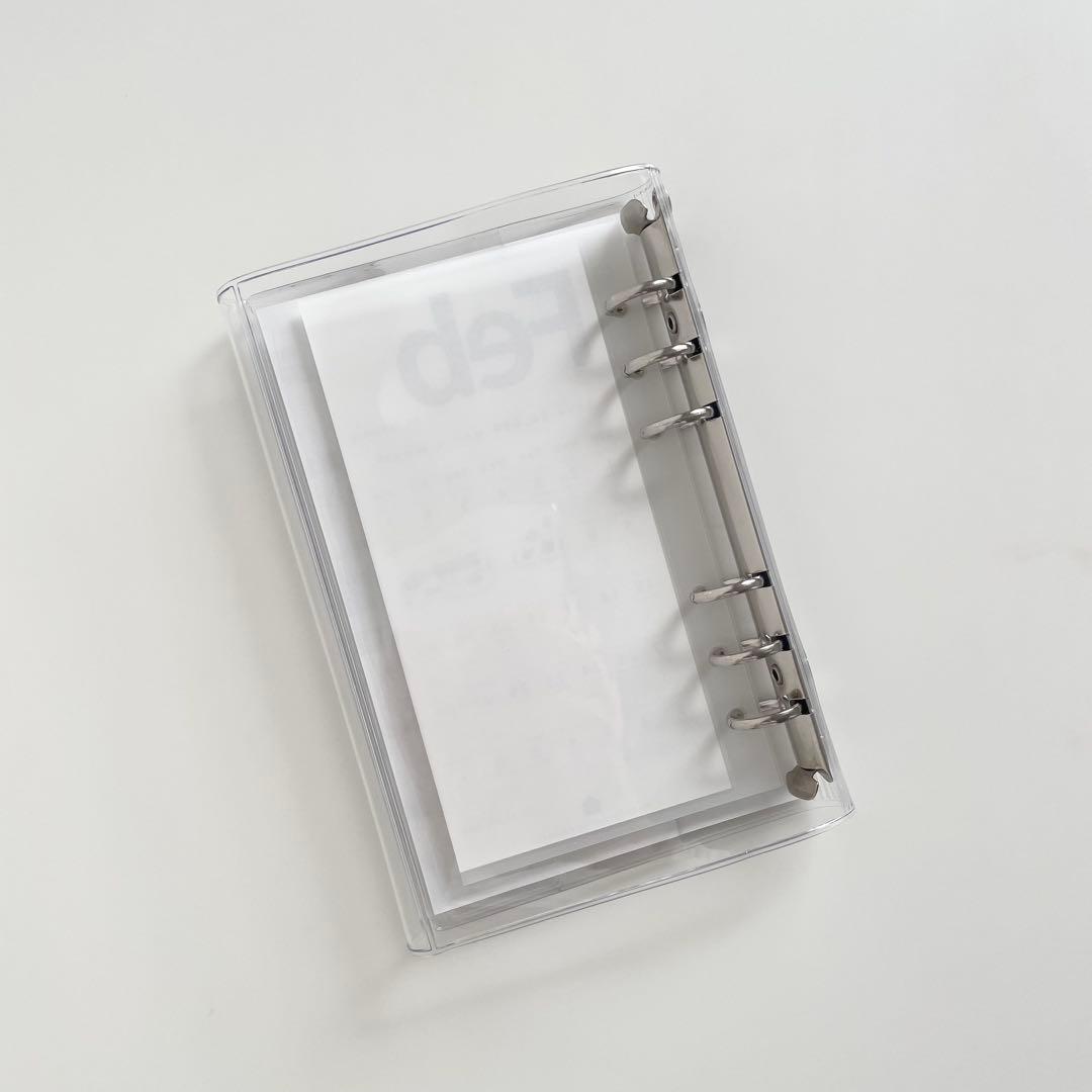 早い者勝 韓国 貯金 PVC バインダー リフィル カバー A6 シール帳 4