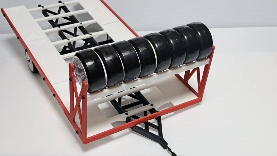 1/10 ラジコン用 車載牽引トレーラー ローダー ドリフト クローラー