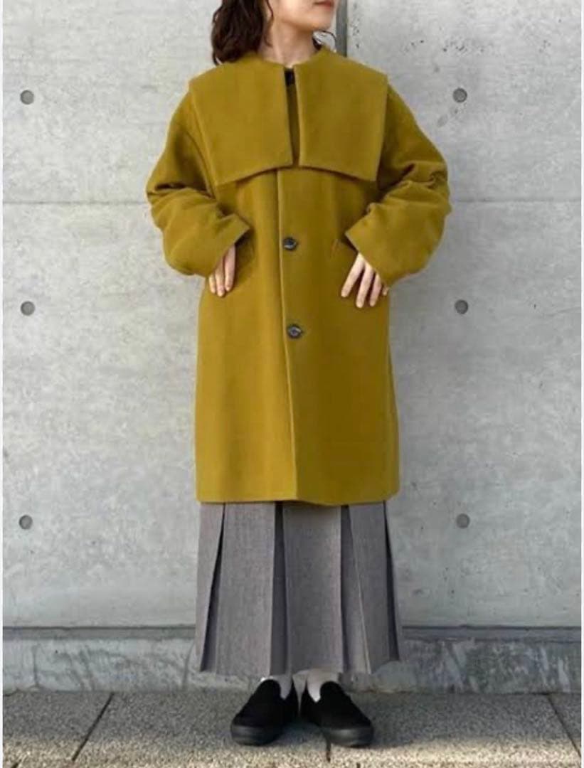 fig London マスタードコート エアリアルパイル Lottaコート - メルカリ