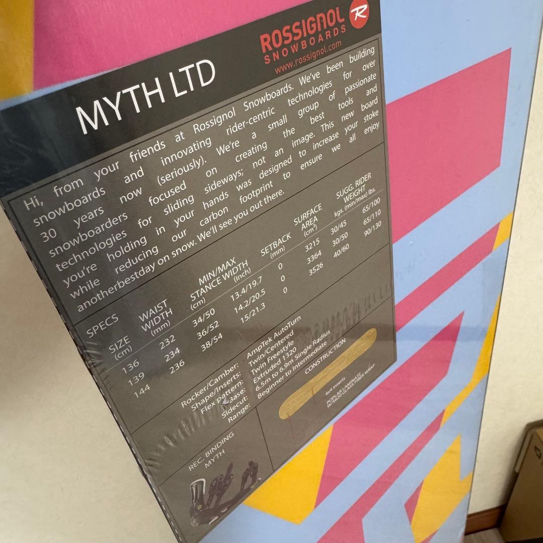 ROSSIGNOL MYTH 136cm レディーススノーボードセット新品