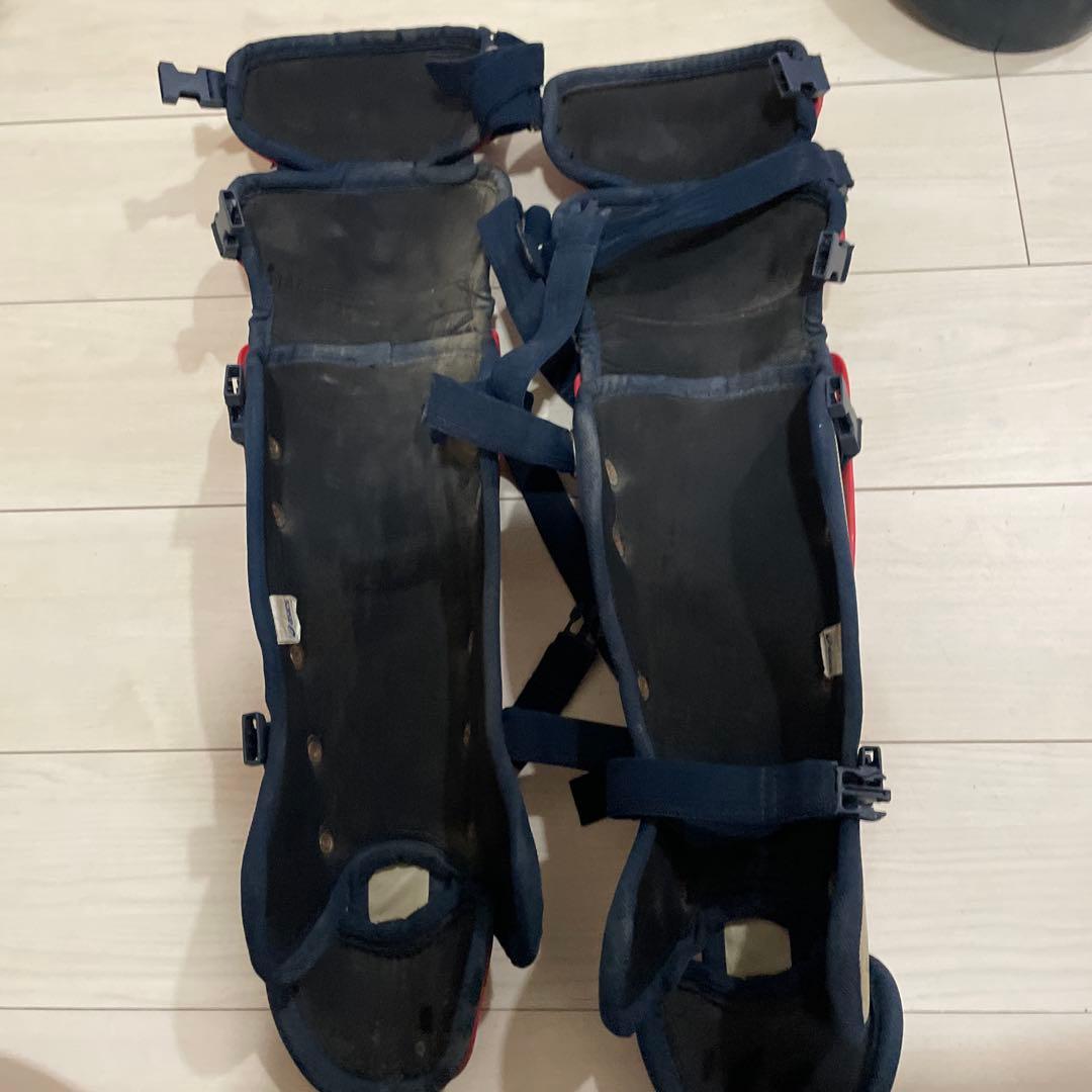 ASICS キャッチャー防具セット レッド