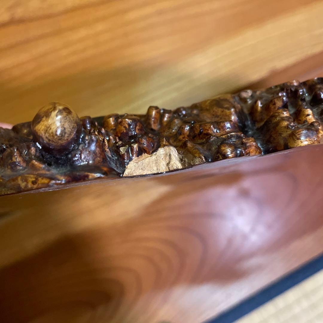 花梨玉杢 葡萄杢 天然木花台 飾り台 盆栽台 時代古木 花梨 玉杢瘤