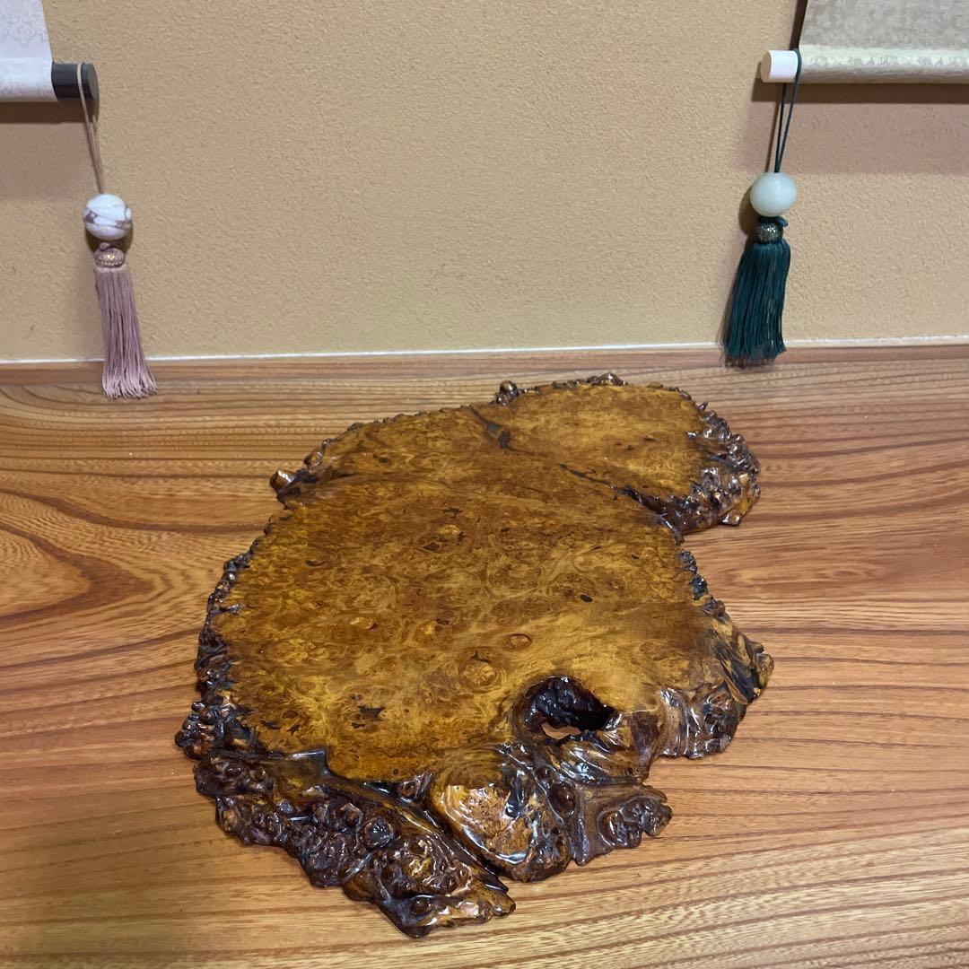 花梨玉杢 葡萄杢 天然木花台 飾り台 盆栽台 時代古木 花梨 玉杢瘤