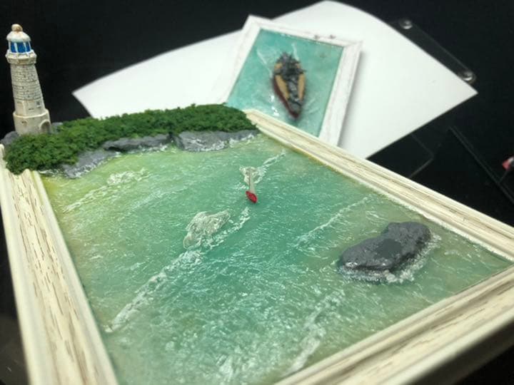 灯台のある風景 ジオラマ