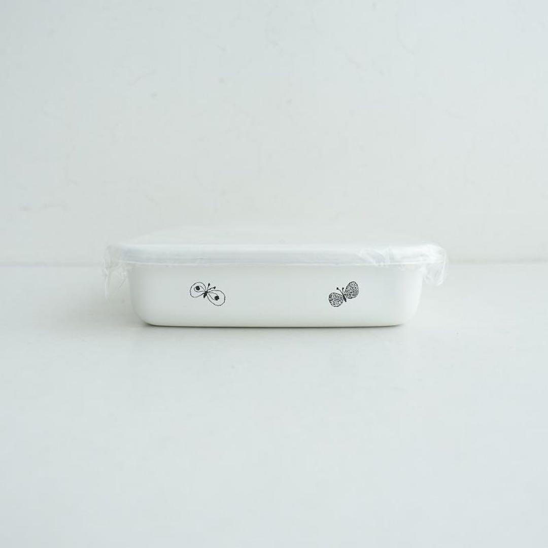 ＊新品＊mina perhonen×野田琺瑯 レクタングル 浅型 M L 2点