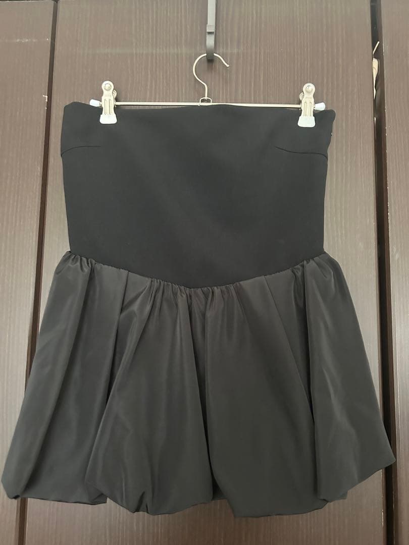 トップスのみ スナイデル ペプラムベアトップ&パンツセット ブラック 1