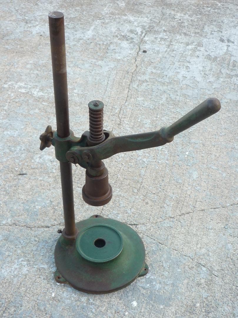 ヴィンテージ 手動打栓機 鋳物 錆サビ シャビーシック 当時物