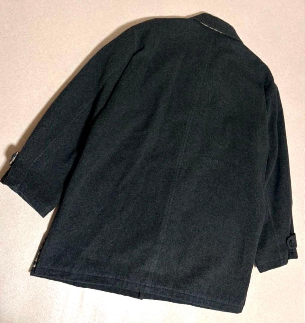 Aquascutumメルトンウール バルマカーンコート ステンカラーコート