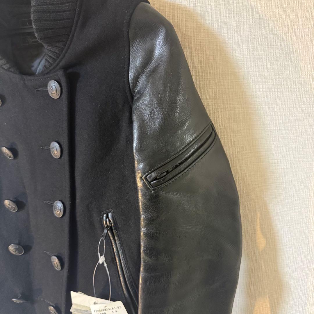 希少 y2k ヒステリックグラマー 羊革×ウール スタジャン 黒 FREE