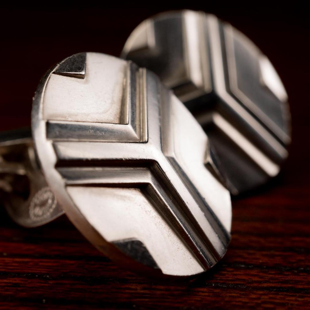 欧州王室＆皇室御用達】ジョージジェンセン カフリンクス シルバー925