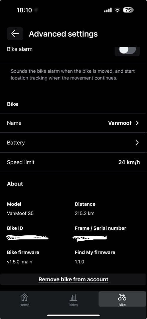 Vanmoof S5 【超稀少】カラー/グレー