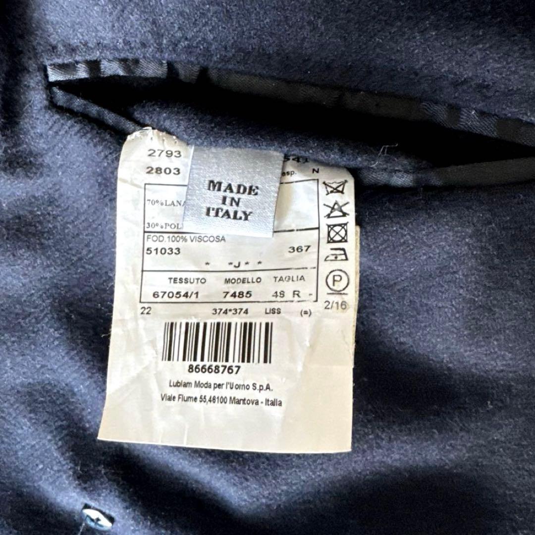 ✨美品✨L.B.M.1911 ルビアム　カーコート　ウールコート　ネイビー　48