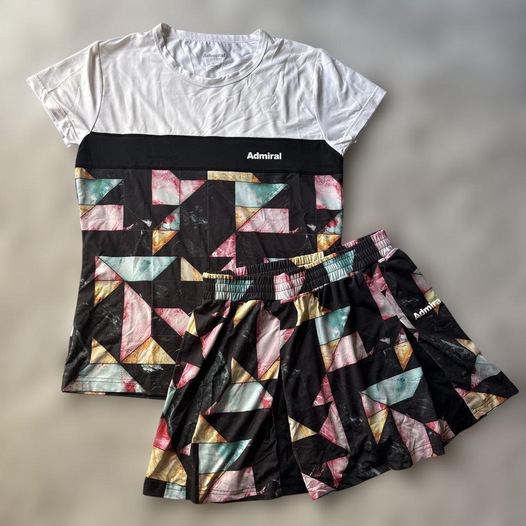 【Admiral】アドミラル テニスウェア・スカート 上下セット Lサイズ