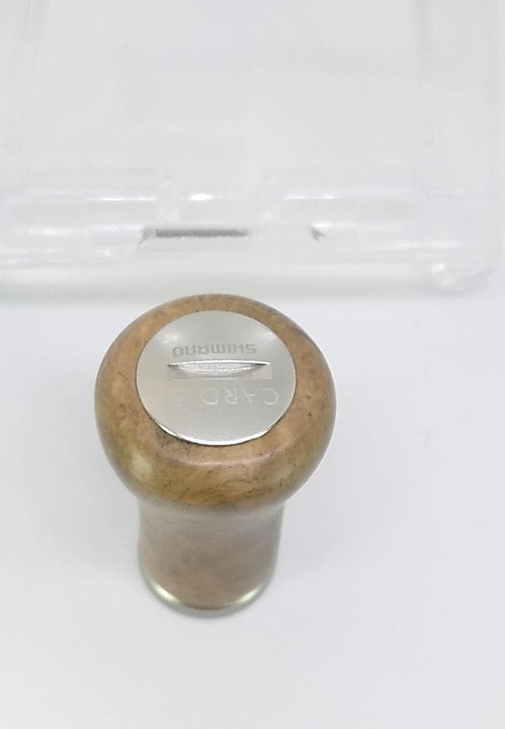 未使用　シマノ　夢屋　カーディフ　花梨ノブ　シルバー