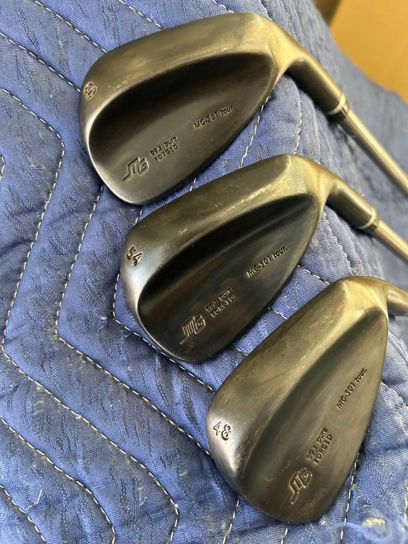 三浦技研 MG-S01 tour ウェッジ 3本セット ノーメッキ ブラック