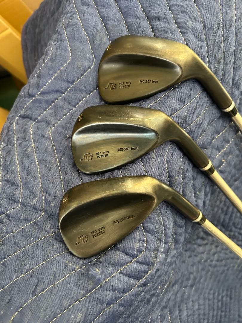 三浦技研 MG-S01 tour ウェッジ 3本セット ノーメッキ ブラック