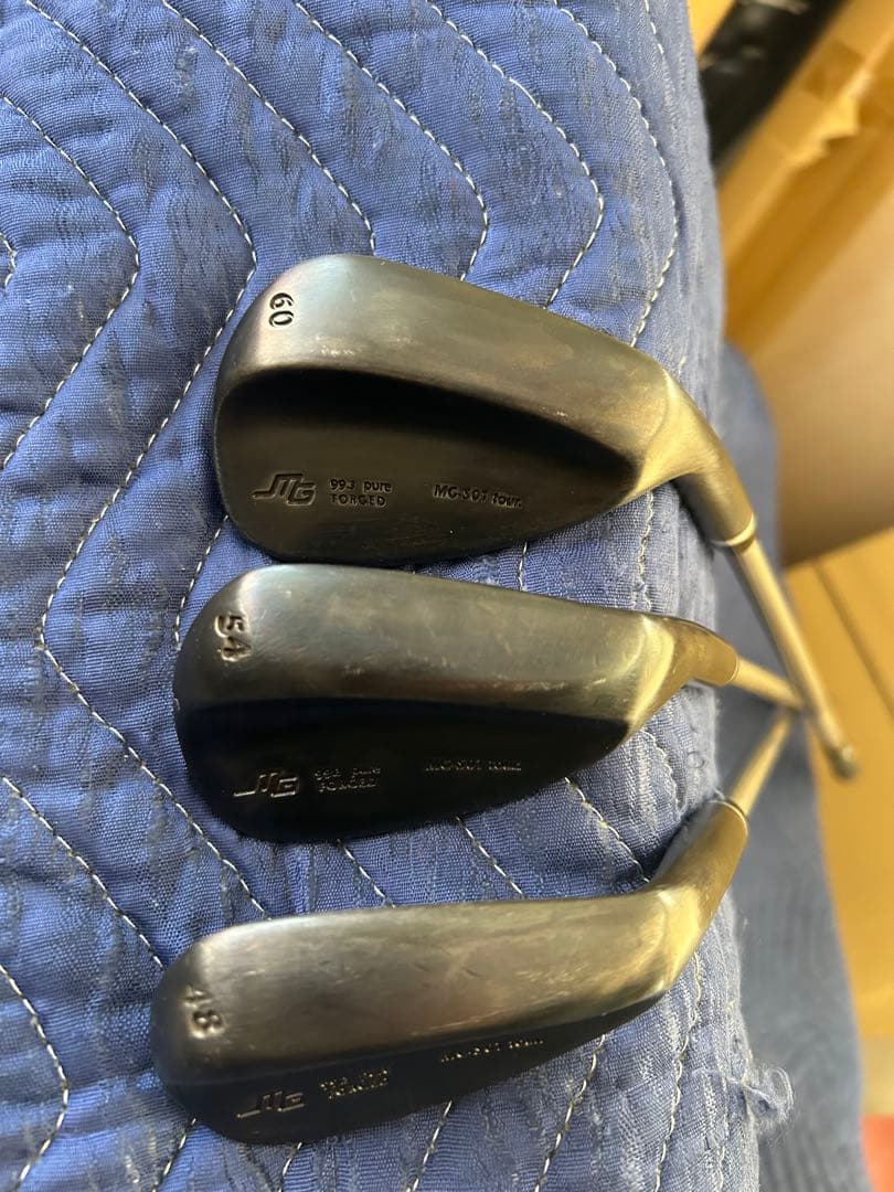 三浦技研 MG-S01 tour ウェッジ 3本セット ノーメッキ ブラック