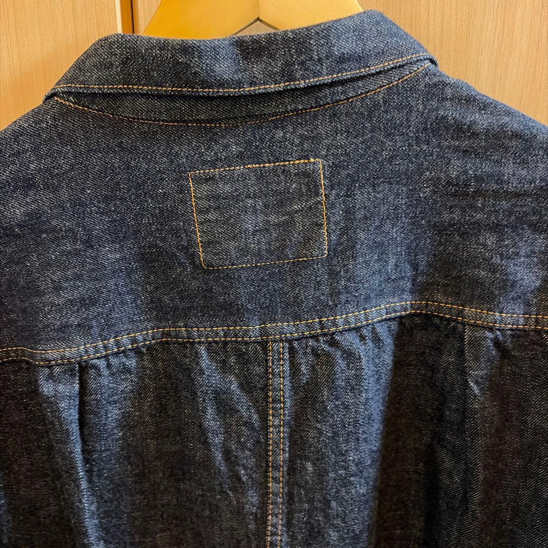糊付け済 TCBジーンズ S20'sデニムジャケット Tバック仕様 サイズ40