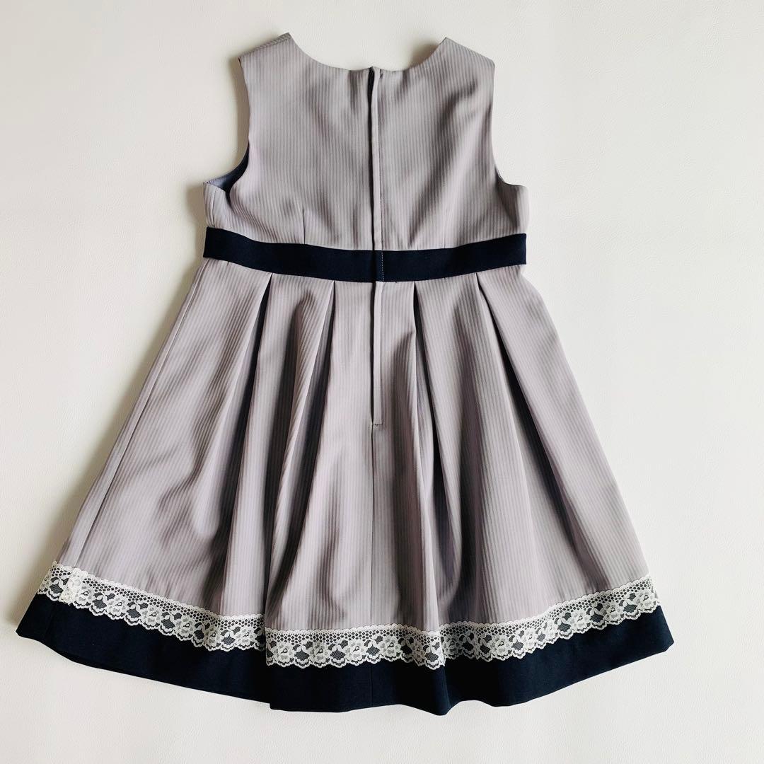 【極美品】サクラ フォーマルワンピース 120 入学式 卒園式 リボン フリル