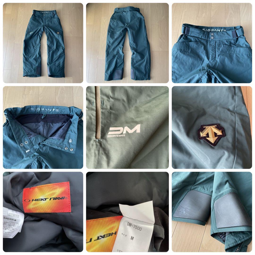 デサントDESCENTEスキーウェア　上下セット　デモチーム　中古　サイズM