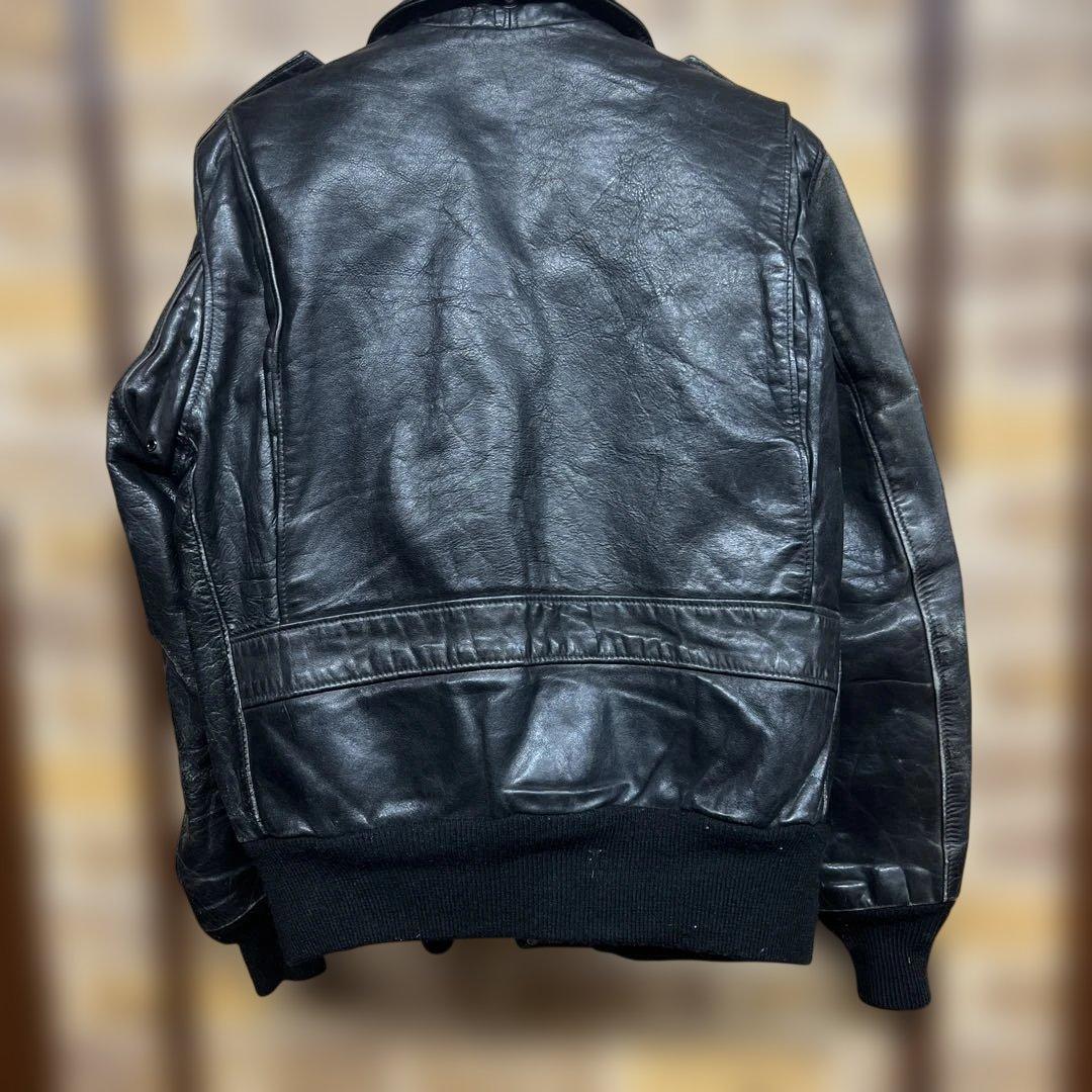 K*）様 Schott G-1 黒 レザー フライトジャケット