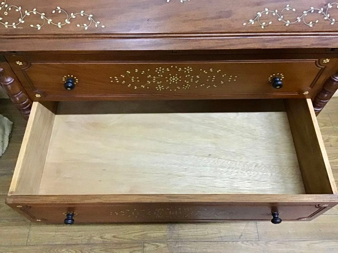 モフ☆管369☆ヨーロピアンヴィンテージ☆象嵌細工☆ライティングビューロー