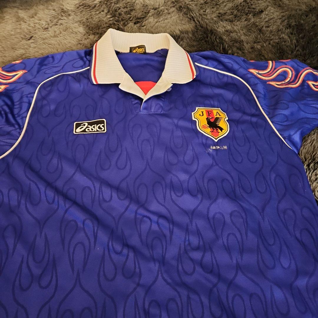 asics 日本代表 サッカーシャツ フランスW杯 日本代表初出場時ユニフォーム