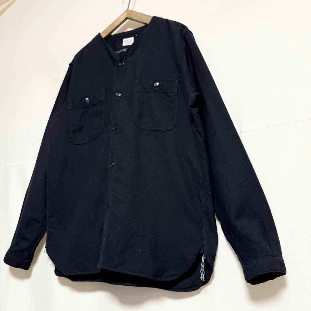 ⚫︎サイズ3！orslow リネンウールノーカラーシャツジャケット