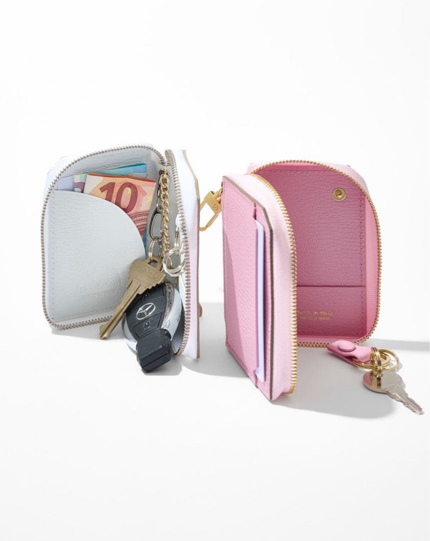 ラルコバレーノ 【翁安芸さんコラボ】スマートWキーケース PeonyPINK ラルコバレーノ 【翁安芸さんコラボ】スマートWキーケース PeonyPINK