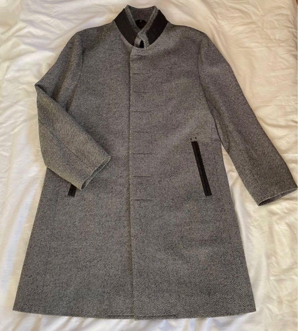 ランバンコレクション フード スタンドカラー 2way コート ウールコート