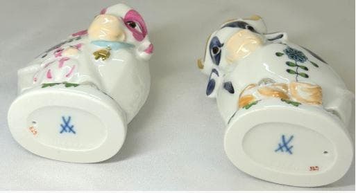 g*e様 マイセン Meissen フィギュリン 干支シリーズ 丑 ウシ 雄 雌