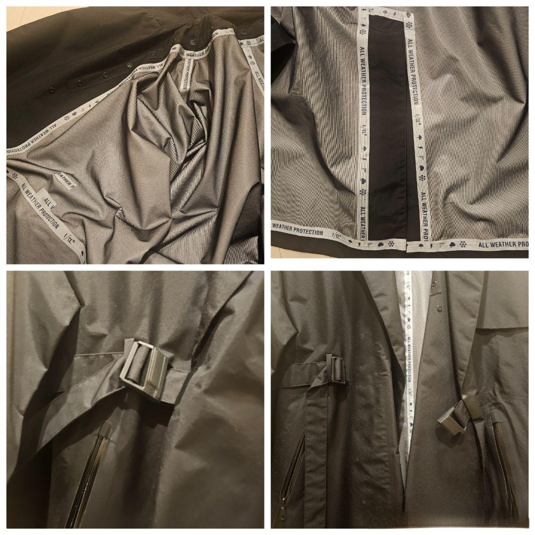 F/CE.® WRAP DOUBLE BRESTED CTオールウェザーコート黒