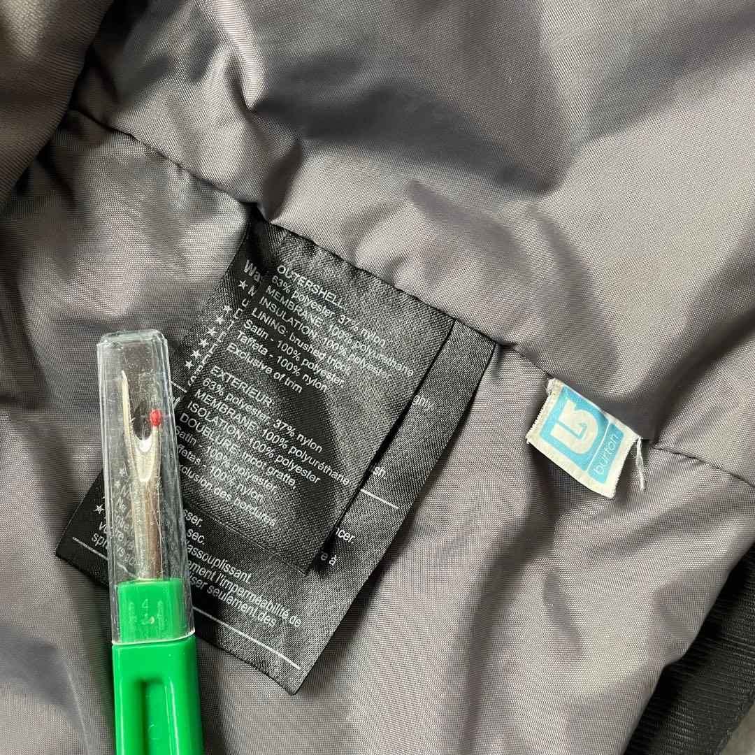 Burton black×l button dryride jacket