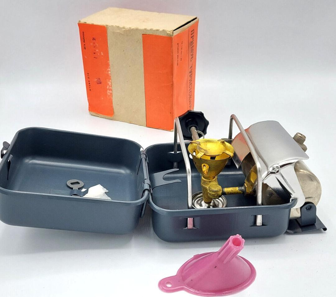 旧ソ連製キャンプ用ガソリンストーブ「PT-1」★完全未開封品（美品）