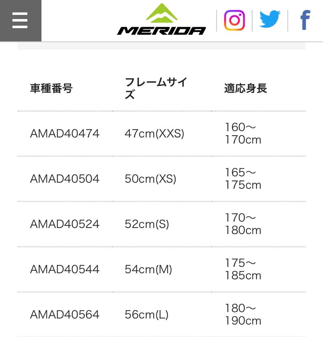 MERIDA リアクト　reacto 400 フレームセット