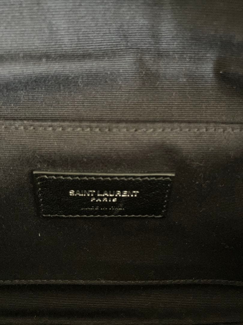 サンローラン ボディバッグ レザー黒 クロスボディバッグ