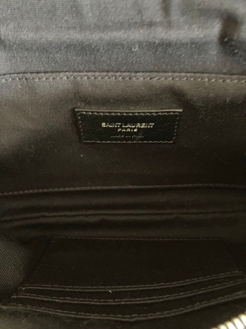 サンローラン ボディバッグ レザー黒 クロスボディバッグ