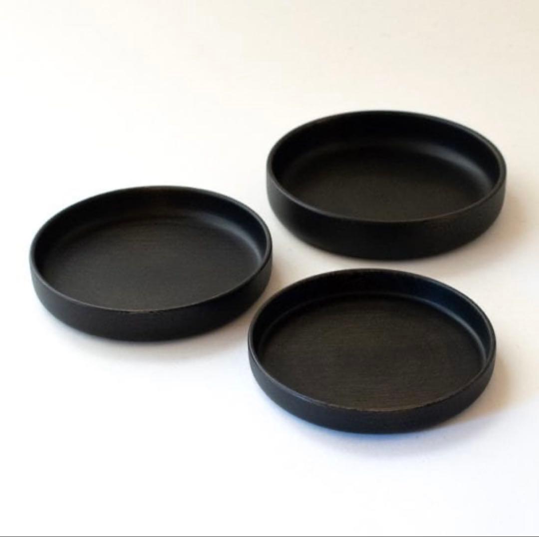 【希少/未使用】 VIVAHDE 山のうつわ DISH ブラック お皿