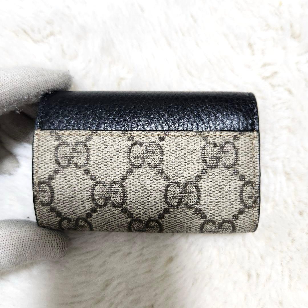 ぷく✨新品未使用✨グッチ　キーケース　6連　マーモント　スプリーム　レザー