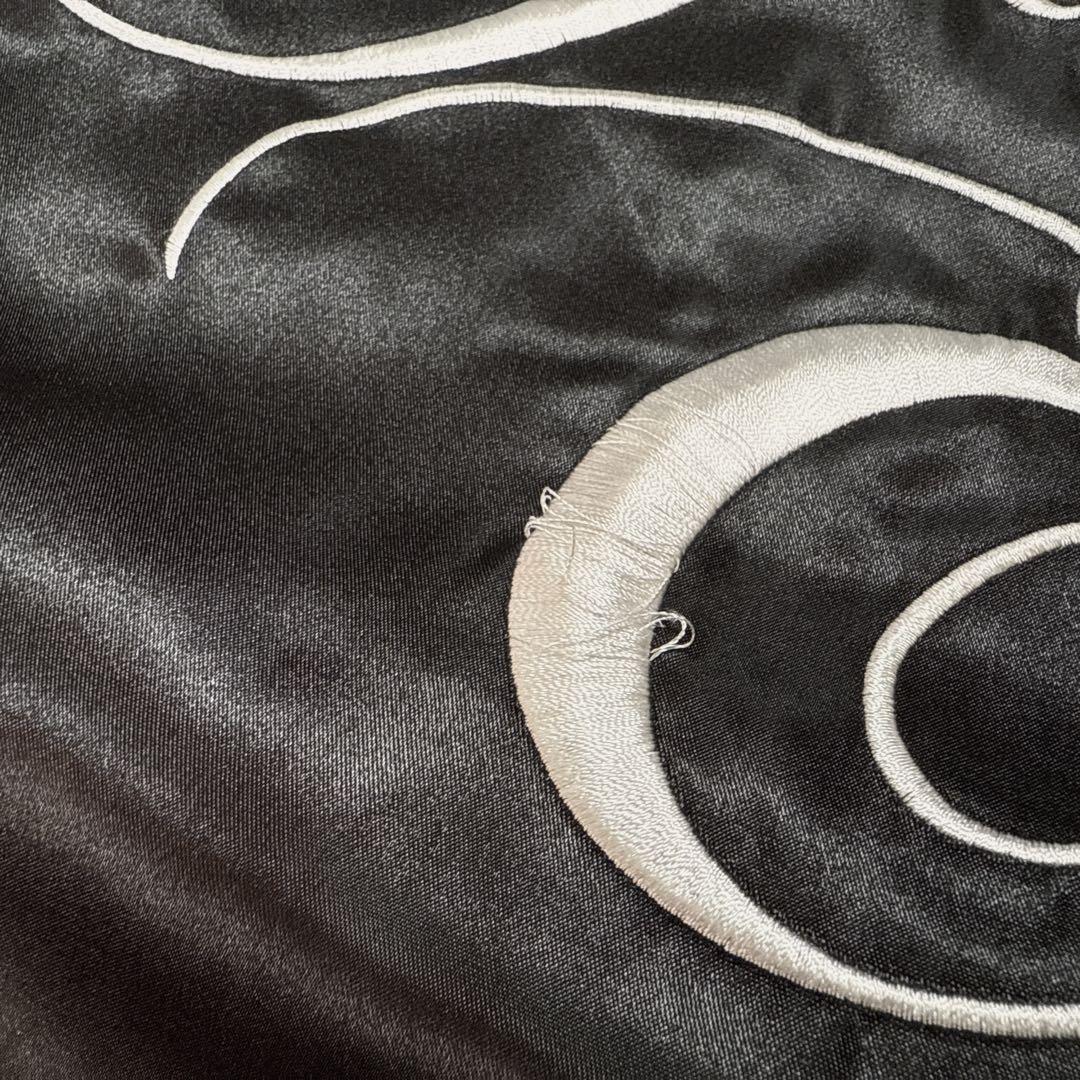 【レア】NEIGHBORHOOD サテン 刺繍 スタジャン L 黒 長瀬智也着用