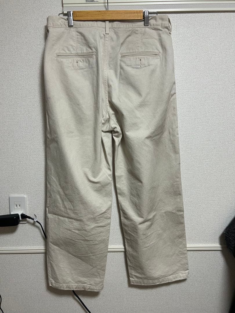 ANCELLM 2024AW ペイント加工 トラウザー パンツ チノパン 3