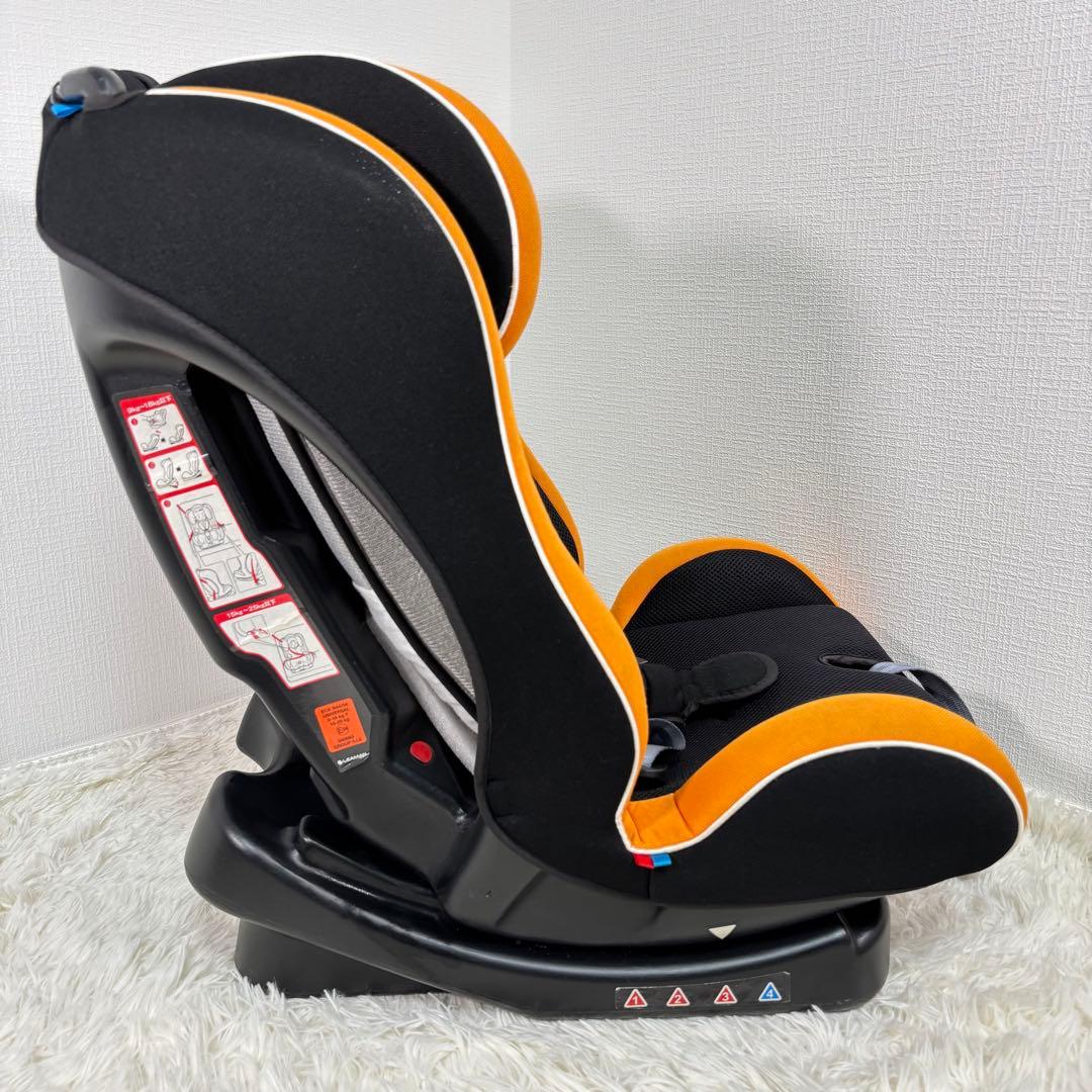 美品　リーマン　ジュニアシート　キッズシート　オレンジ　チャイルドシート