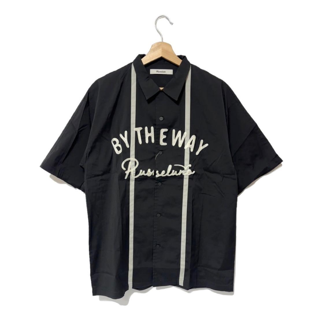 ラッセルノ ゴルフ BY THE WAY カラーライン シャツ ブラック M 4