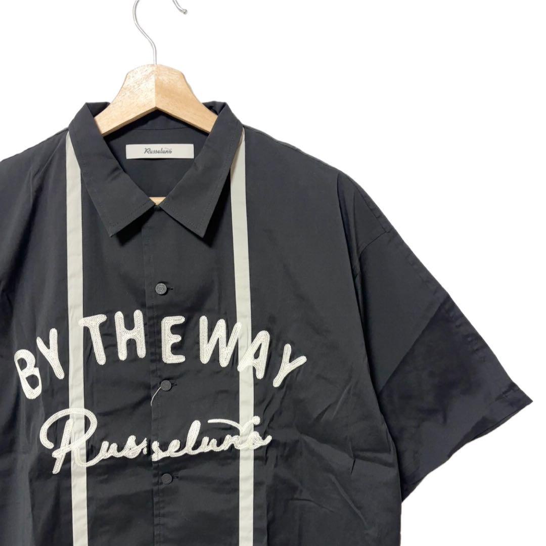 ラッセルノ ゴルフ BY THE WAY カラーライン シャツ ブラック M 4