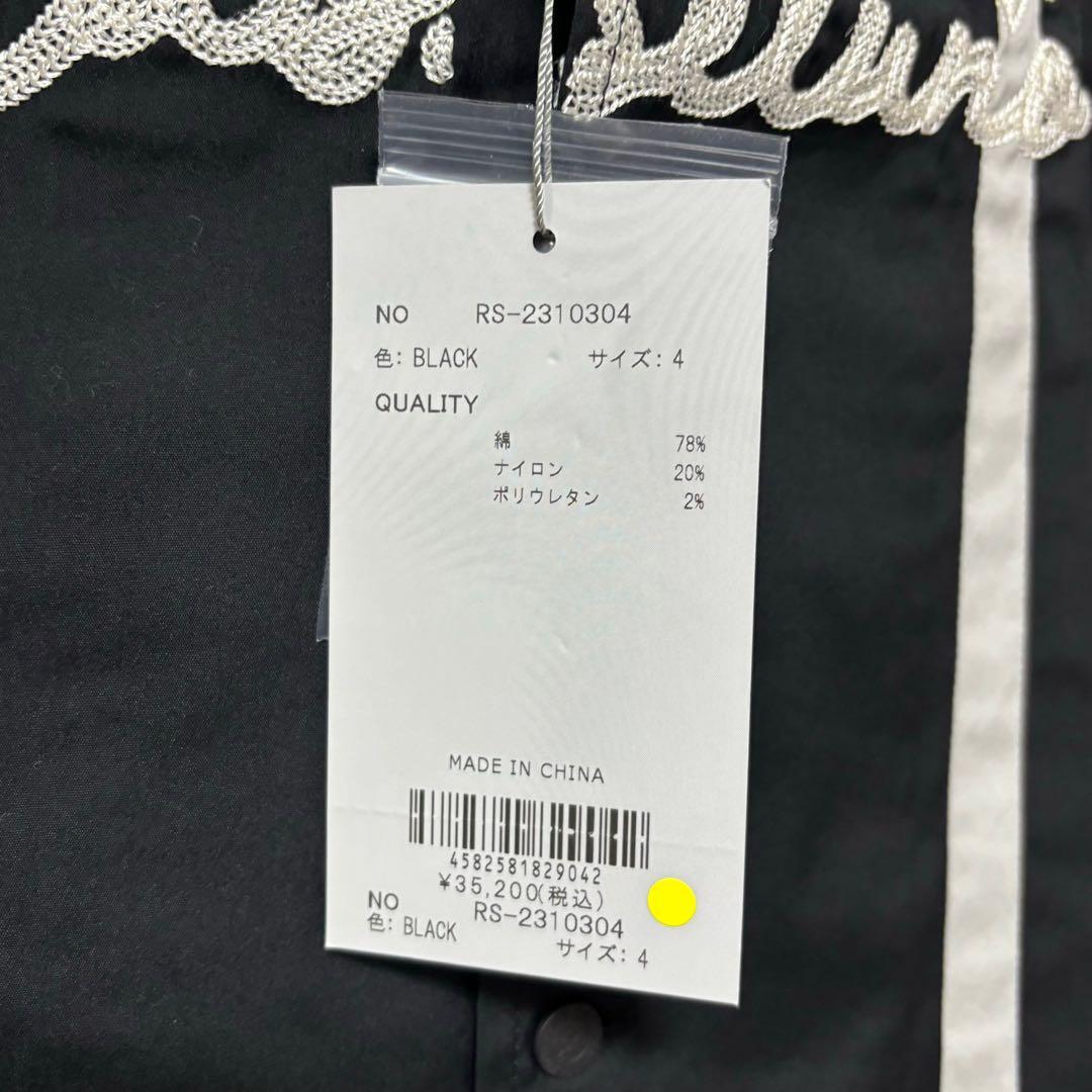 ラッセルノ ゴルフ BY THE WAY カラーライン シャツ ブラック M 4