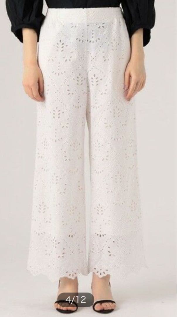 Ballseyダマスクスエンブロイダリー セミワイドパンツ - メルカリ