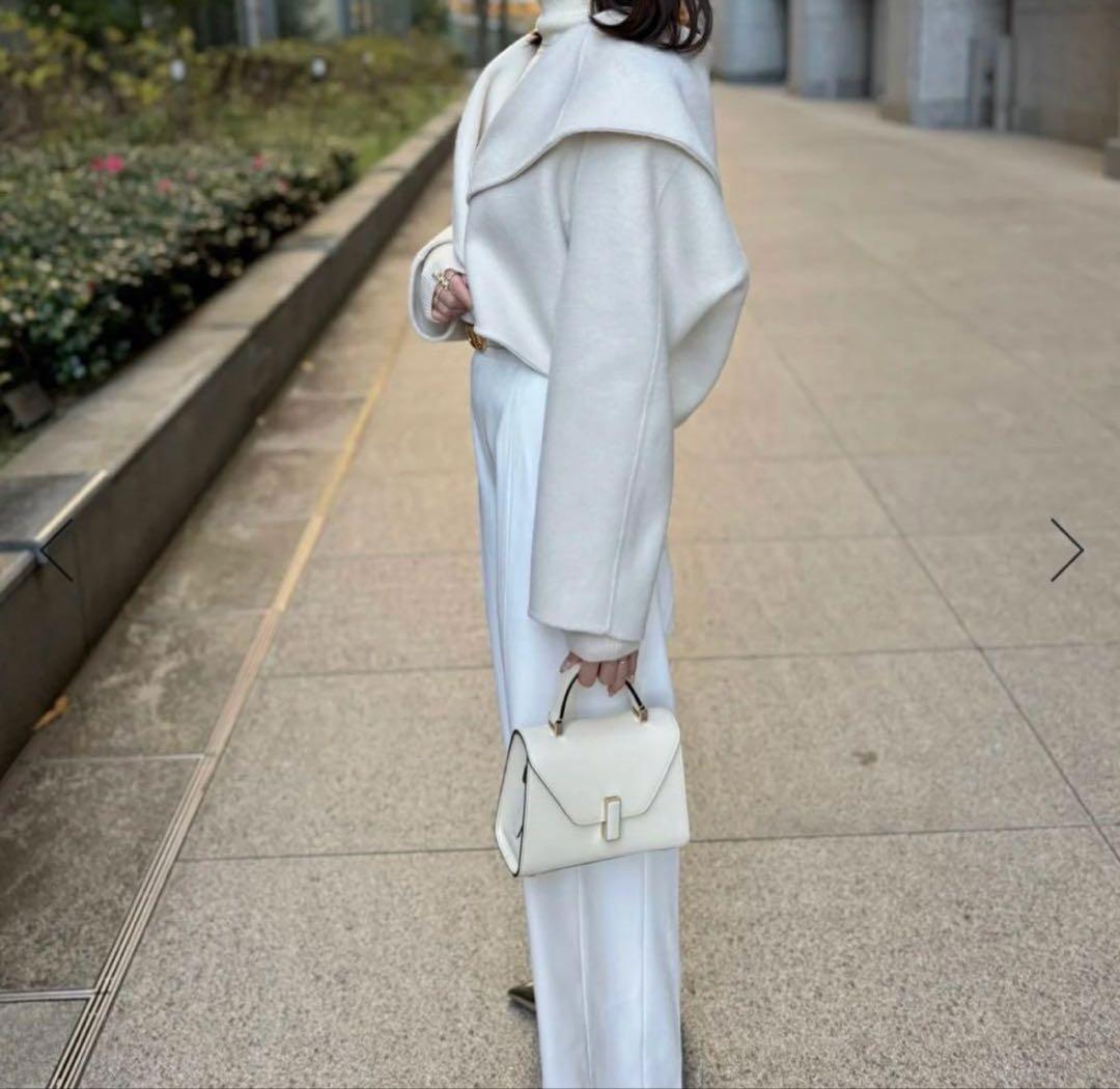 U-BIG REIMI ウールダブルフェイスショールカラーショートジャケット