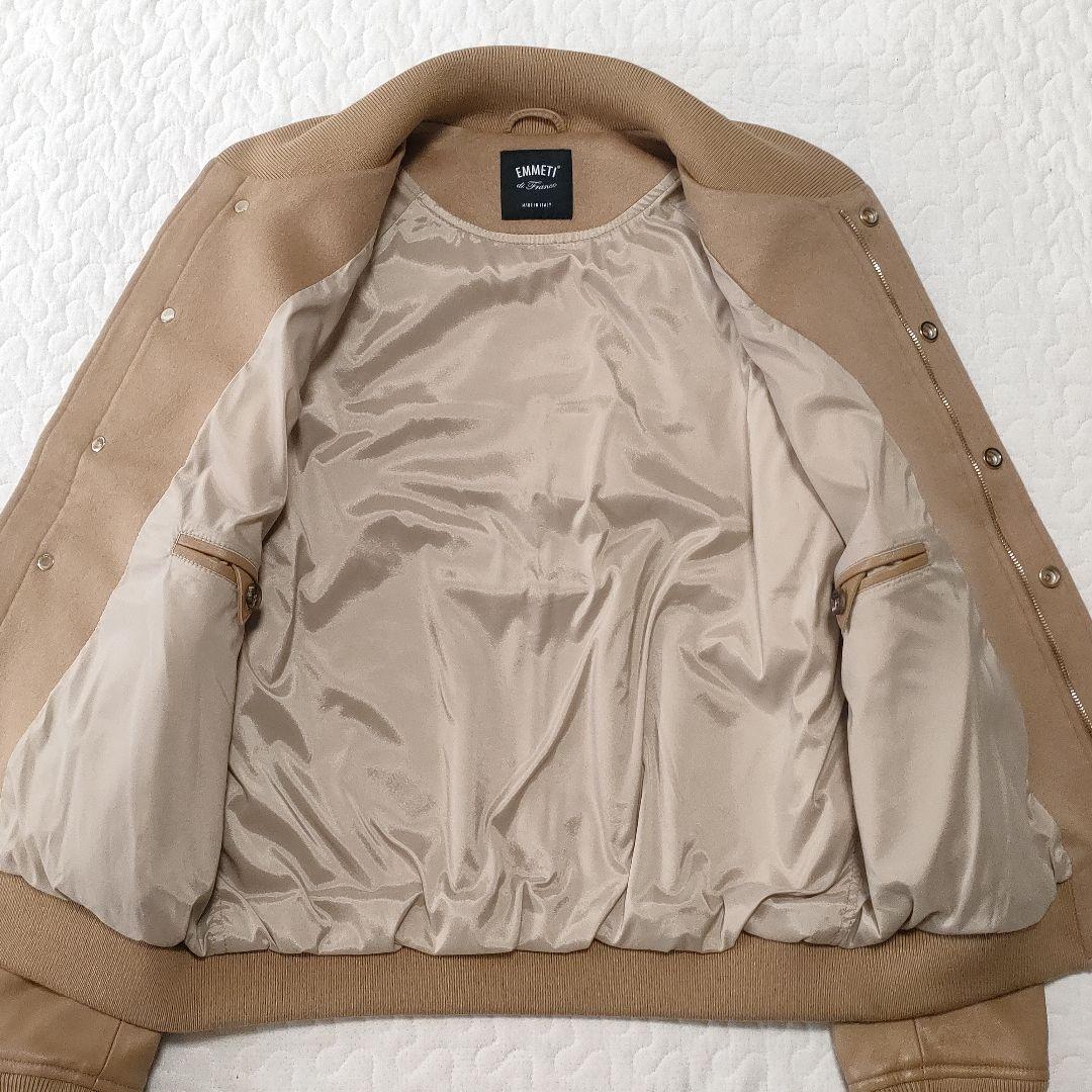 新品✨菅原靴店完全別注　EMMETI NILO　レザー×ウールカシミヤ　キャメル