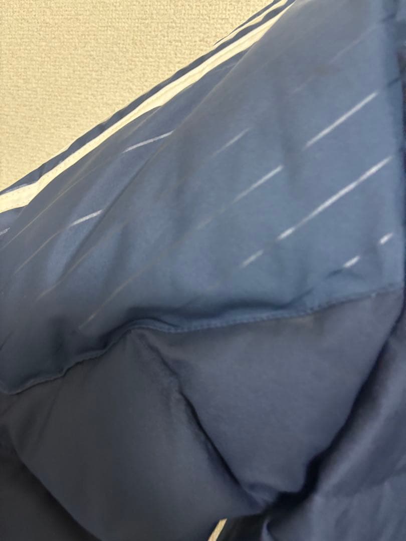 adidas ネイビー ベンチコートフード付き