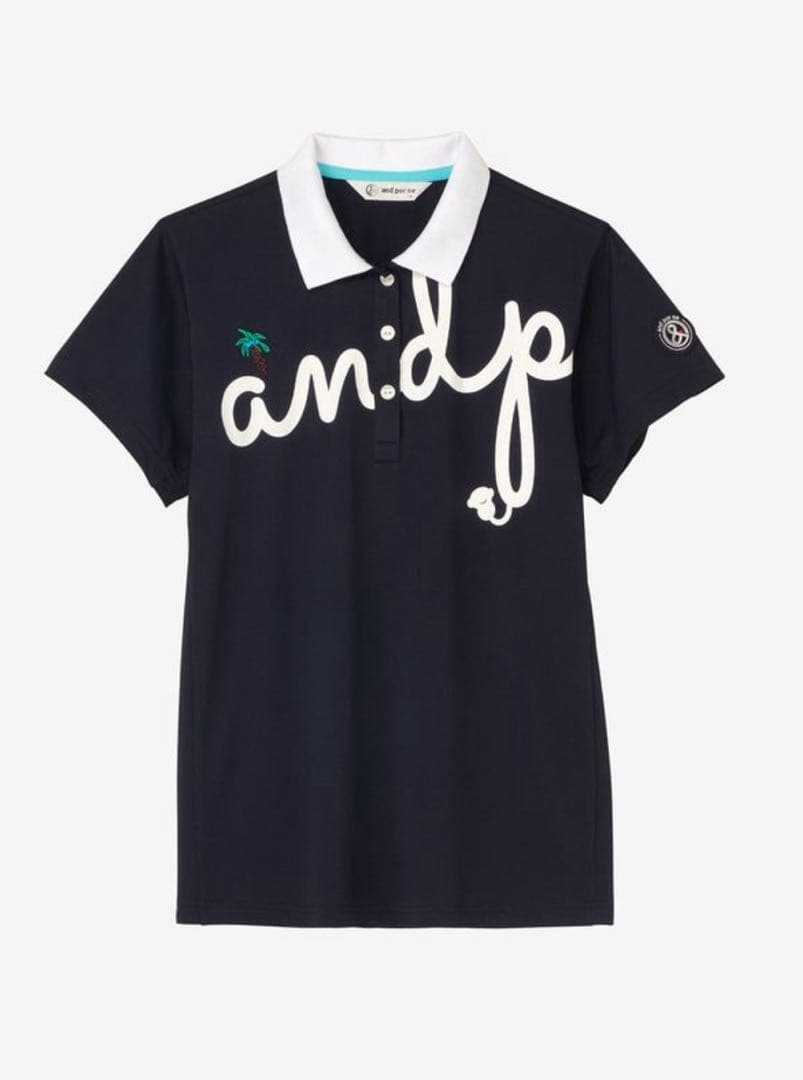 and per se ゴルフウェア　ネイビー　ポロシャツ　Lサイズ